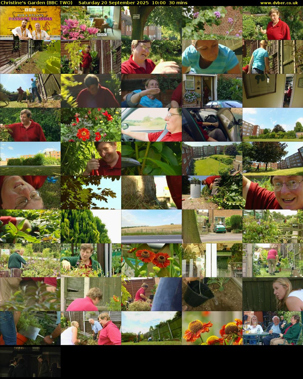 Christine's Garden (BBC TWO) Saturday 20 September 2025 10:00 - 10:30