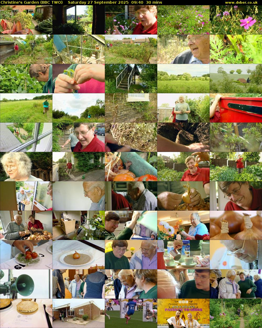 Christine's Garden (BBC TWO) Saturday 27 September 2025 09:40 - 10:10