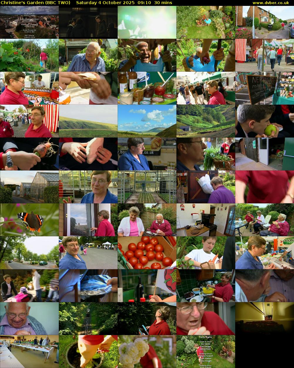 Christine's Garden (BBC TWO) Saturday 4 October 2025 09:10 - 09:40