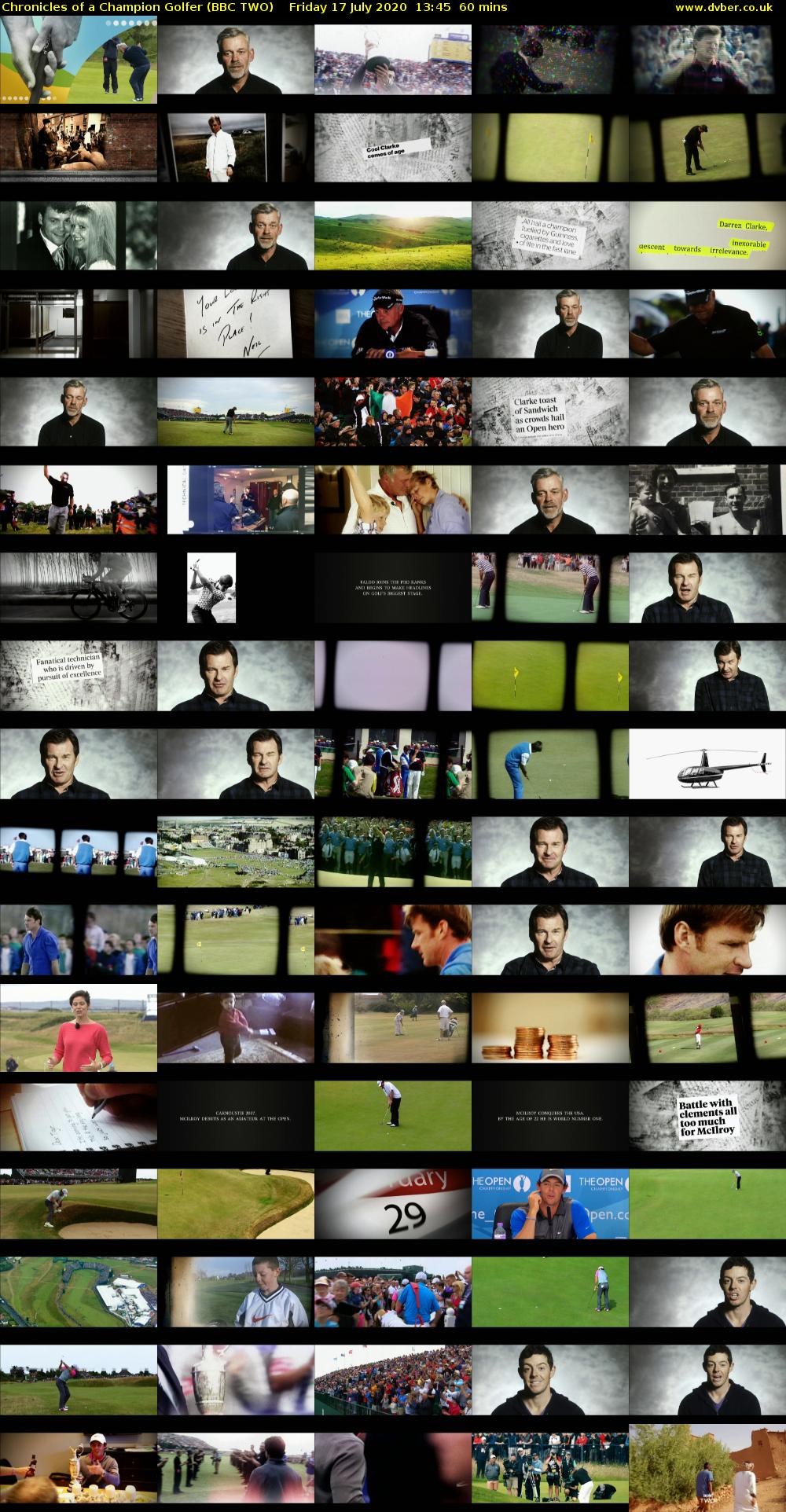 Chronicles of a Champion Golfer (BBC TWO) Friday 17 July 2020 13:45 - 14:45