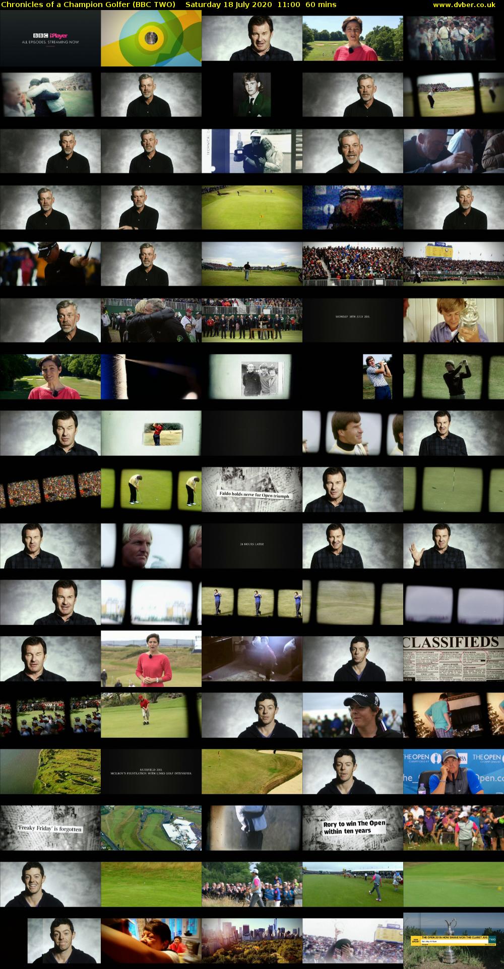 Chronicles of a Champion Golfer (BBC TWO) Saturday 18 July 2020 11:00 - 12:00