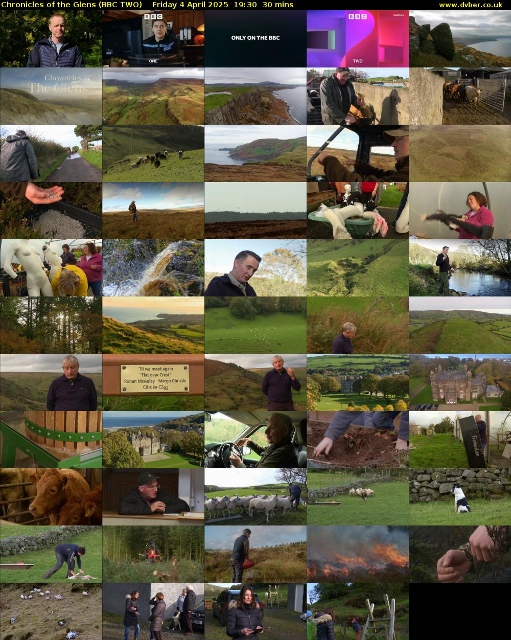 Chronicles of the Glens (BBC TWO) Friday 4 April 2025 19:30 - 20:00