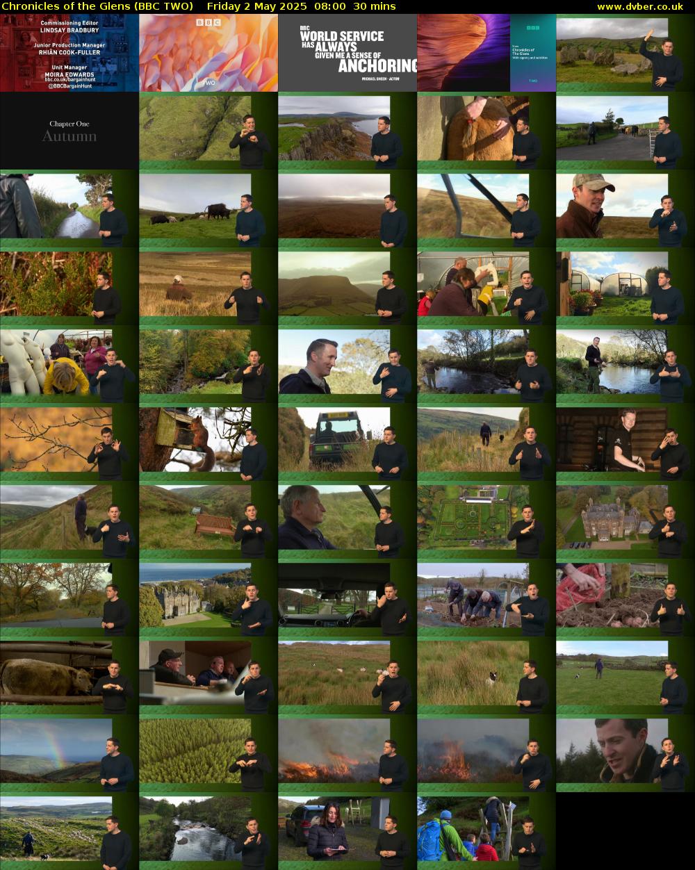 Chronicles of the Glens (BBC TWO) Friday 2 May 2025 08:00 - 08:30