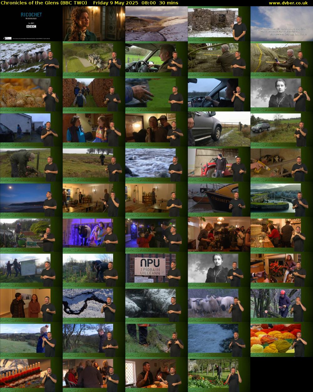 Chronicles of the Glens (BBC TWO) Friday 9 May 2025 08:00 - 08:30