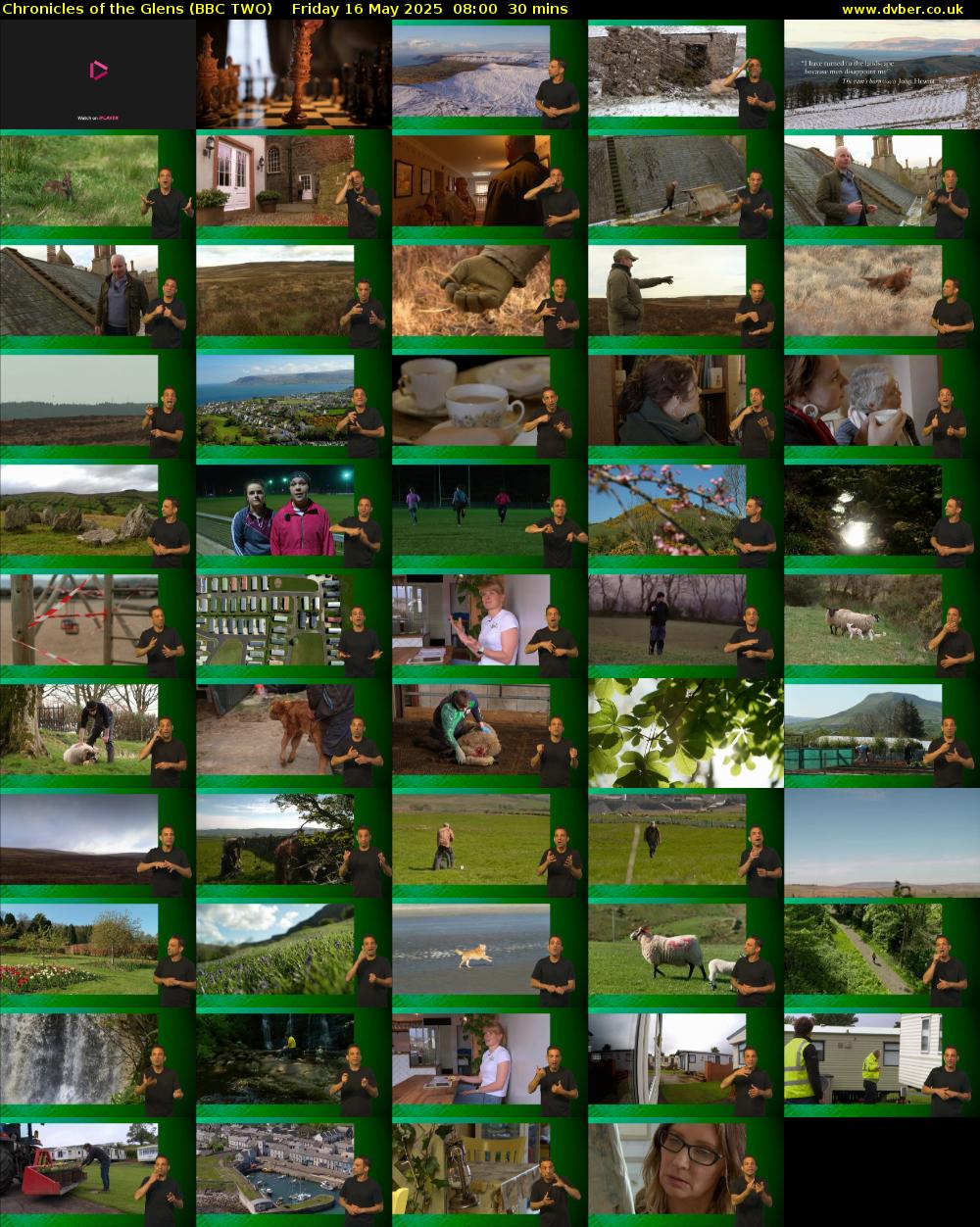 Chronicles of the Glens (BBC TWO) Friday 16 May 2025 08:00 - 08:30