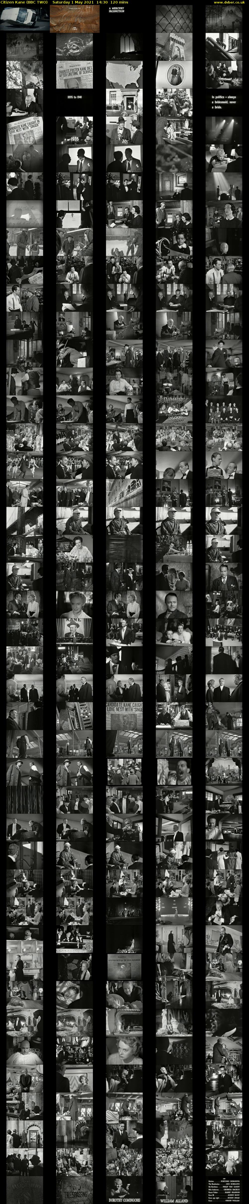Citizen Kane (BBC TWO) Saturday 1 May 2021 14:30 - 16:30