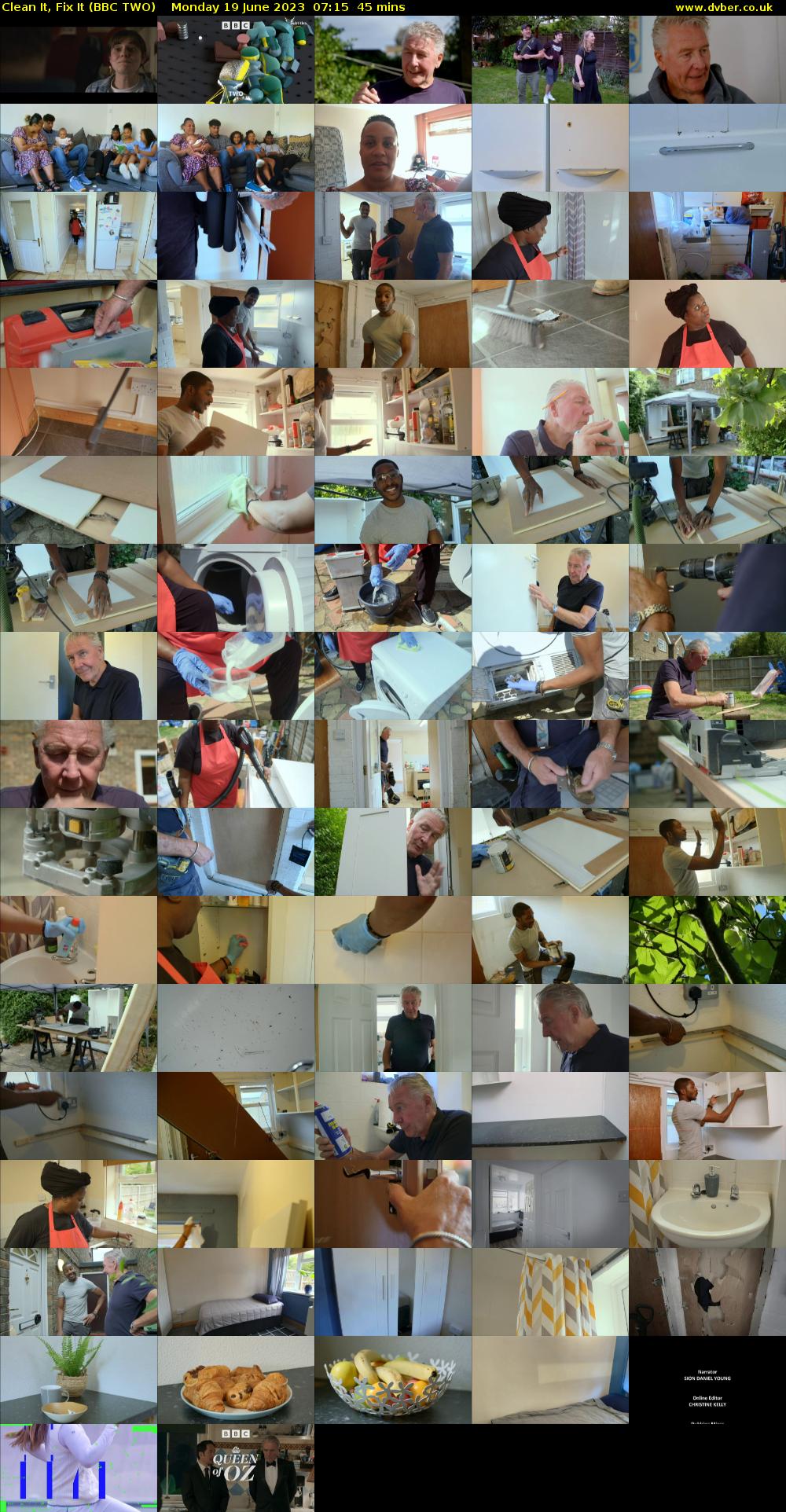 Clean It, Fix It (BBC TWO) Monday 19 June 2023 07:15 - 08:00