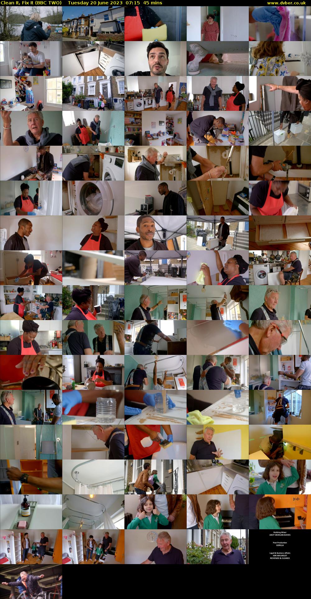 Clean It, Fix It (BBC TWO) Tuesday 20 June 2023 07:15 - 08:00