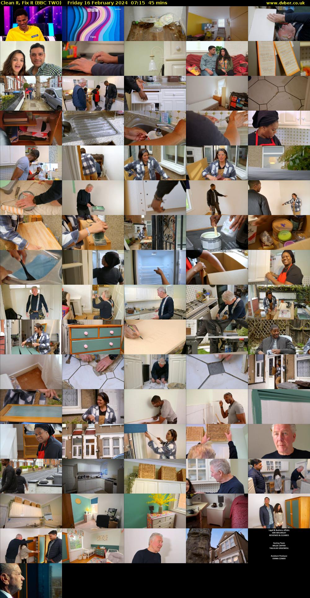 Clean It, Fix It (BBC TWO) Friday 16 February 2024 07:15 - 08:00
