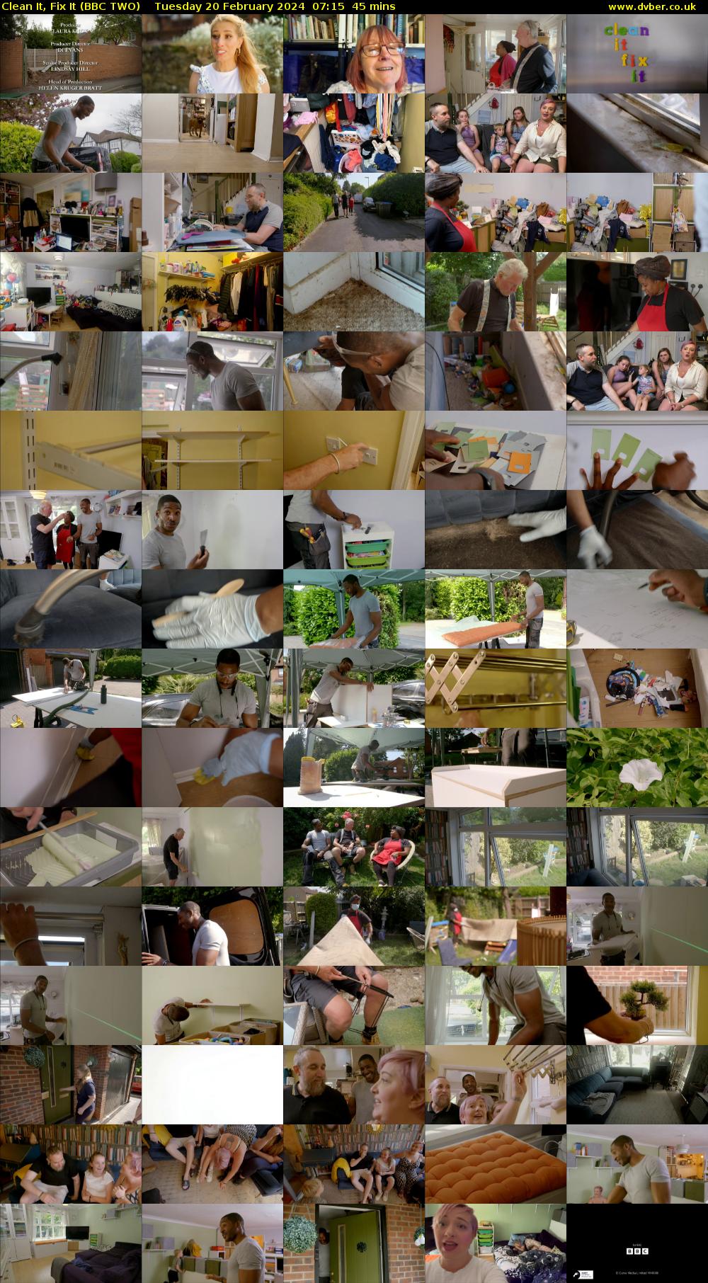 Clean It, Fix It (BBC TWO) Tuesday 20 February 2024 07:15 - 08:00