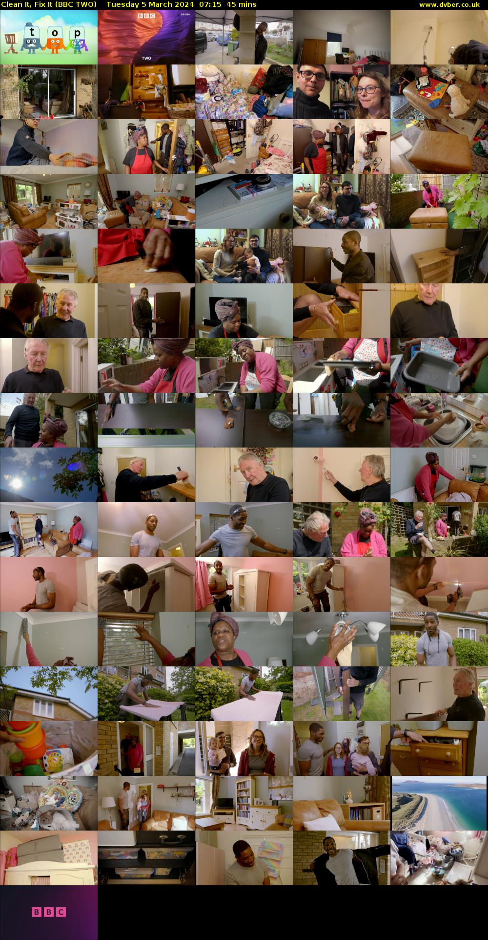 Clean It, Fix It (BBC TWO) Tuesday 5 March 2024 07:15 - 08:00