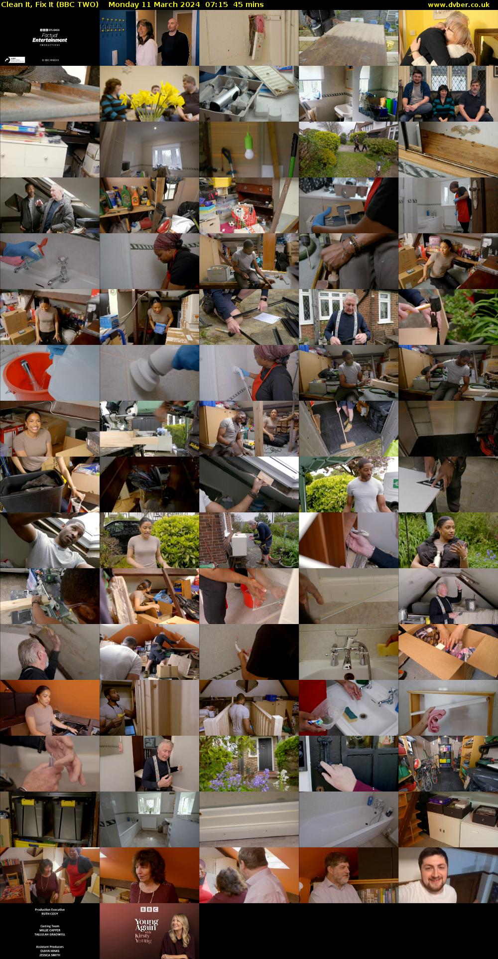 Clean It, Fix It (BBC TWO) Monday 11 March 2024 07:15 - 08:00