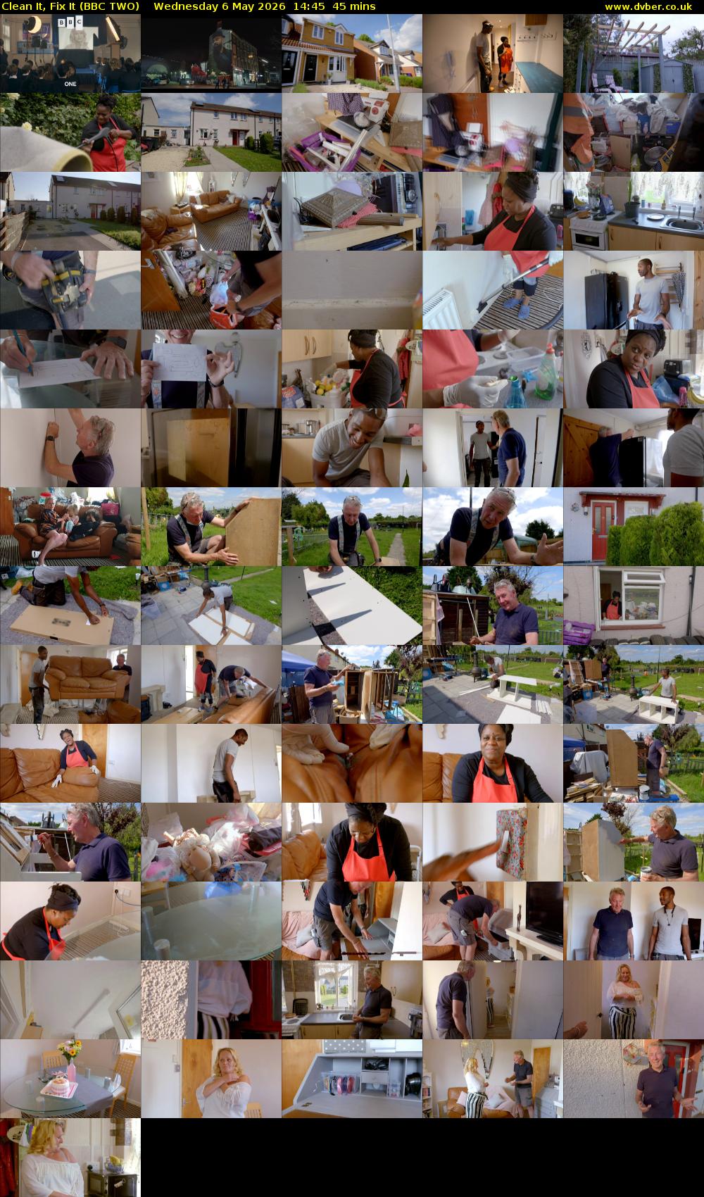 Clean It, Fix It (BBC TWO) Wednesday 6 May 2026 14:45 - 15:30