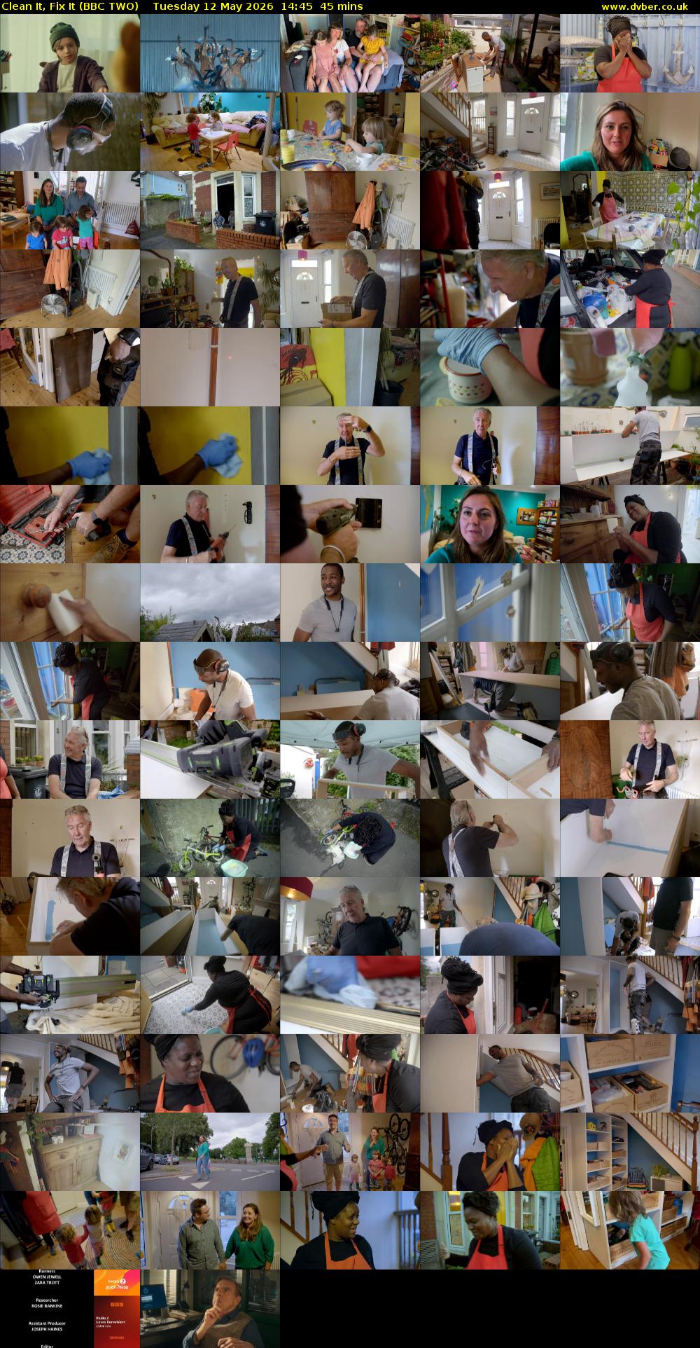 Clean It, Fix It (BBC TWO) Tuesday 12 May 2026 14:45 - 15:30