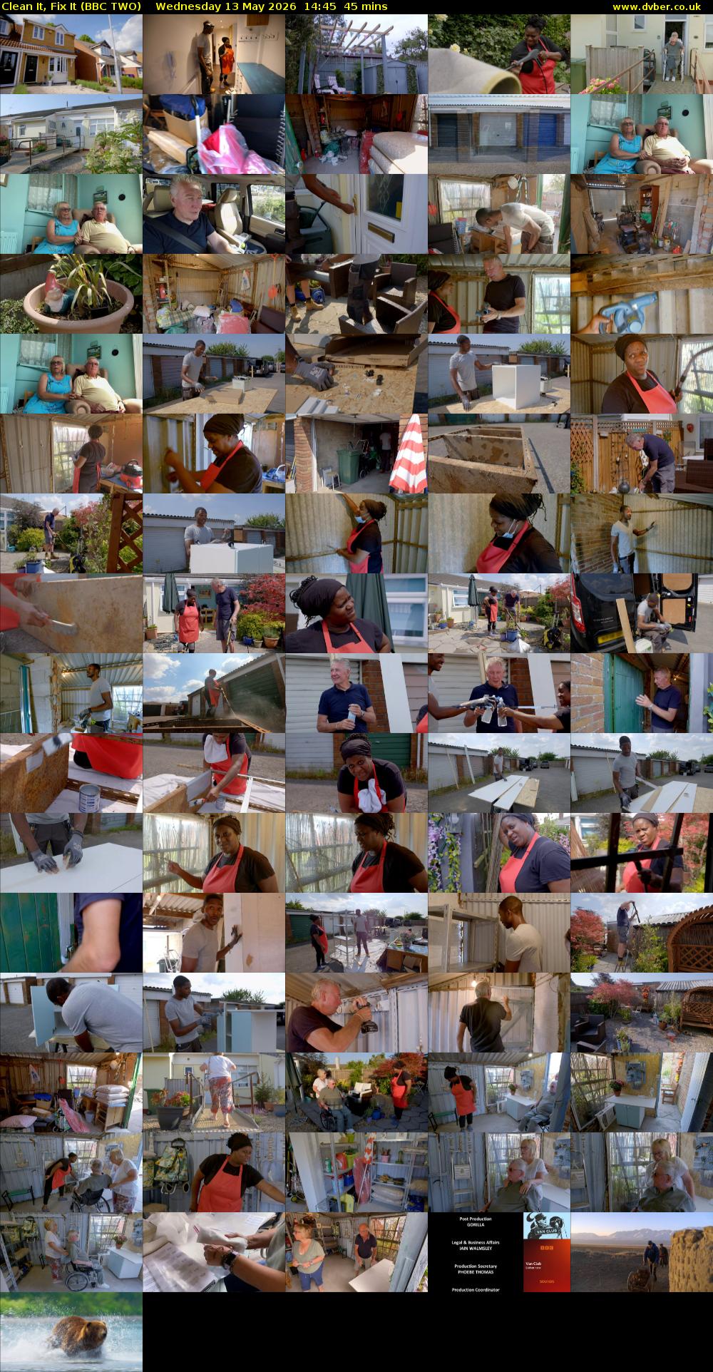 Clean It, Fix It (BBC TWO) Wednesday 13 May 2026 14:45 - 15:30