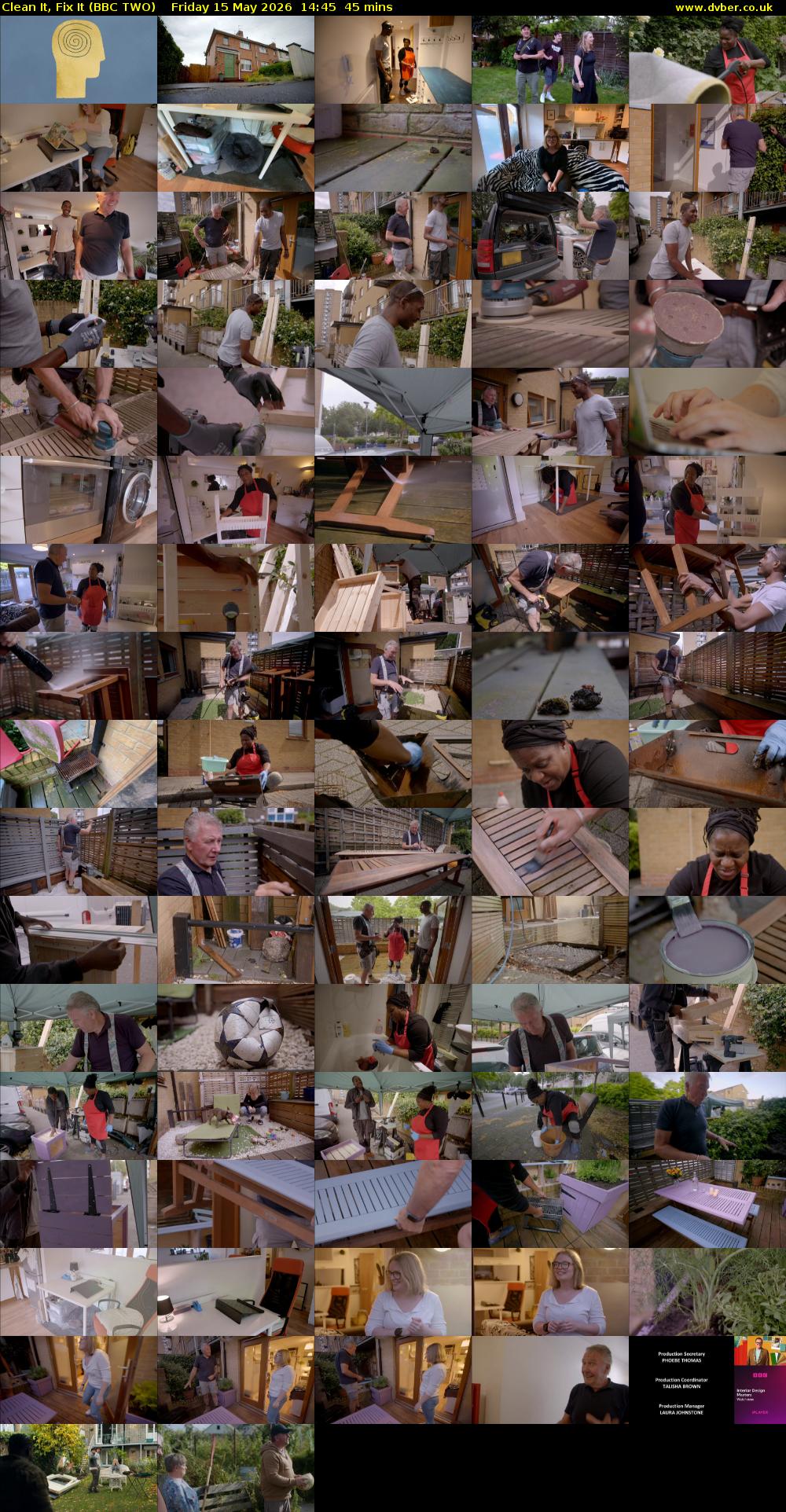 Clean It, Fix It (BBC TWO) Friday 15 May 2026 14:45 - 15:30