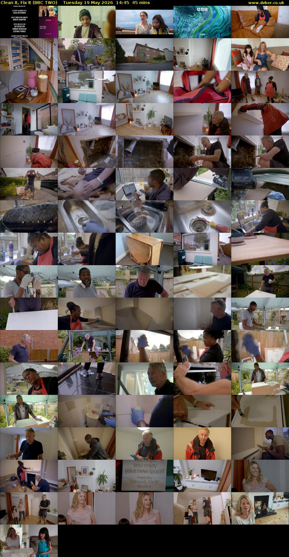 Clean It, Fix It (BBC TWO) Tuesday 19 May 2026 14:45 - 15:30