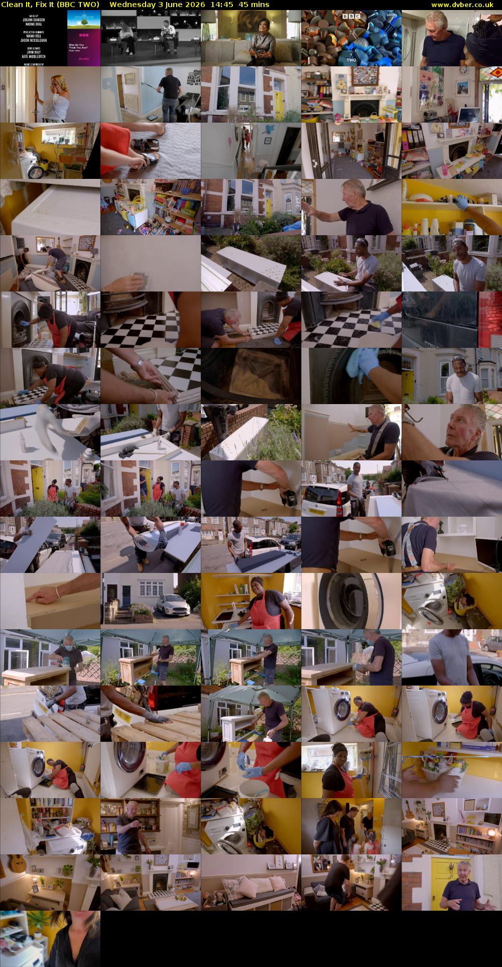 Clean It, Fix It (BBC TWO) Wednesday 3 June 2026 14:45 - 15:30