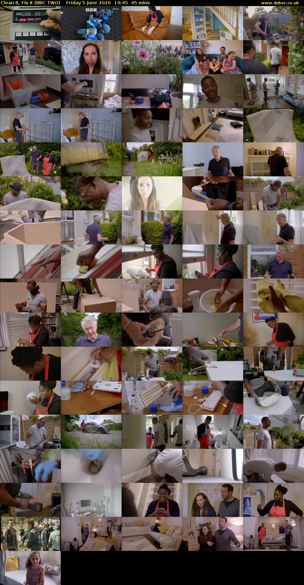 Clean It, Fix It (BBC TWO) Friday 5 June 2026 14:45 - 15:30