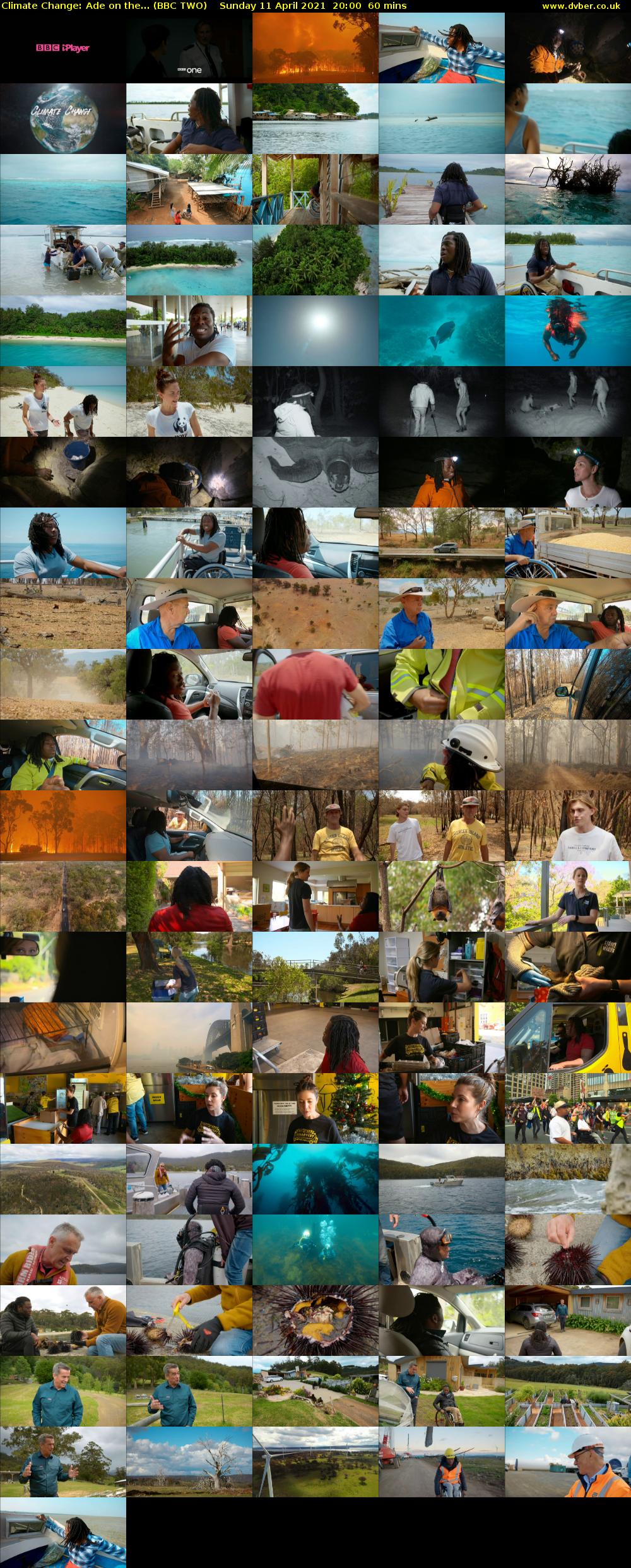 Climate Change: Ade on the... (BBC TWO) Sunday 11 April 2021 20:00 - 21:00