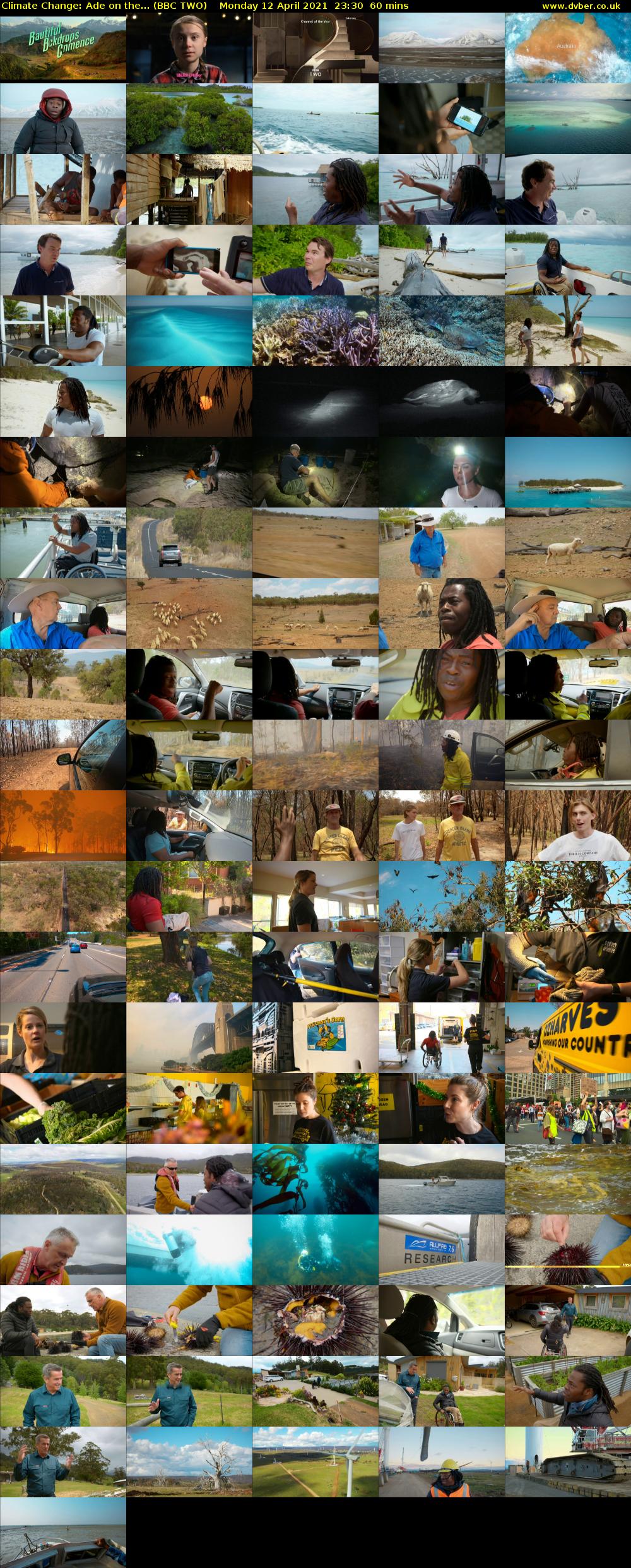 Climate Change: Ade on the... (BBC TWO) Monday 12 April 2021 23:30 - 00:30
