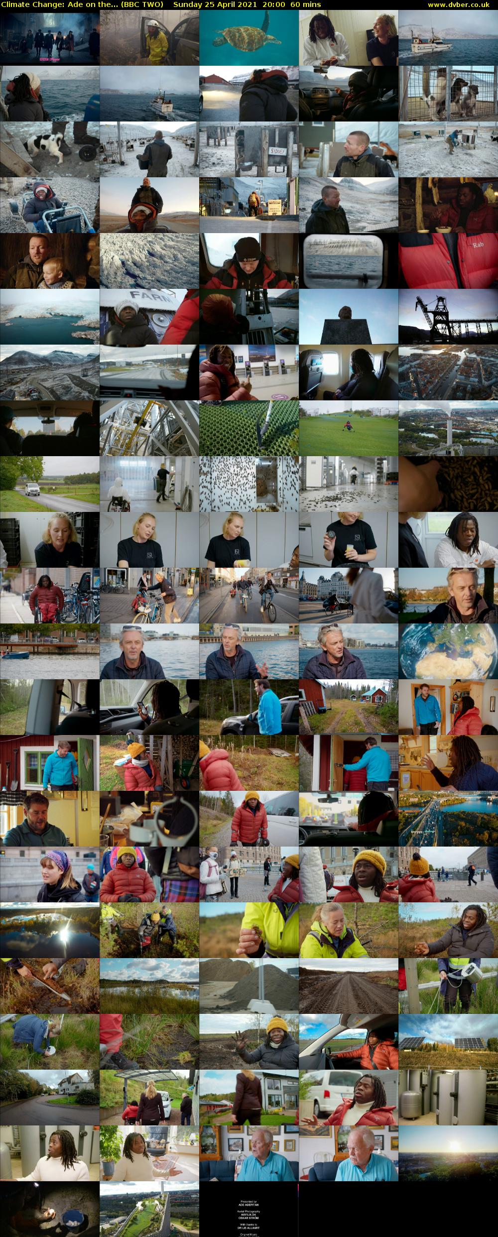 Climate Change: Ade on the... (BBC TWO) Sunday 25 April 2021 20:00 - 21:00