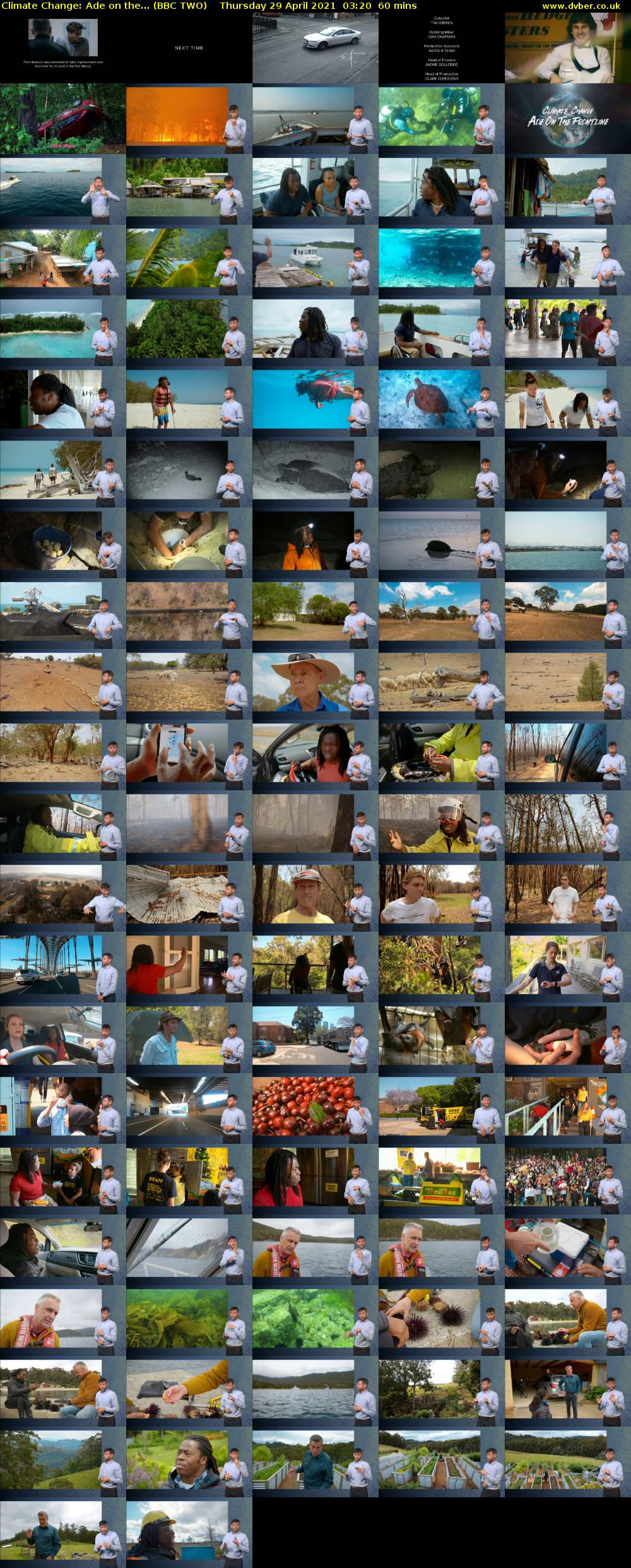 Climate Change: Ade on the... (BBC TWO) Thursday 29 April 2021 03:20 - 04:20