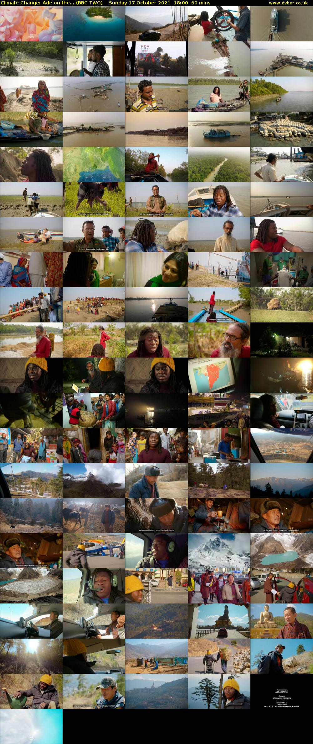Climate Change: Ade on the... (BBC TWO) Sunday 17 October 2021 18:00 - 19:00