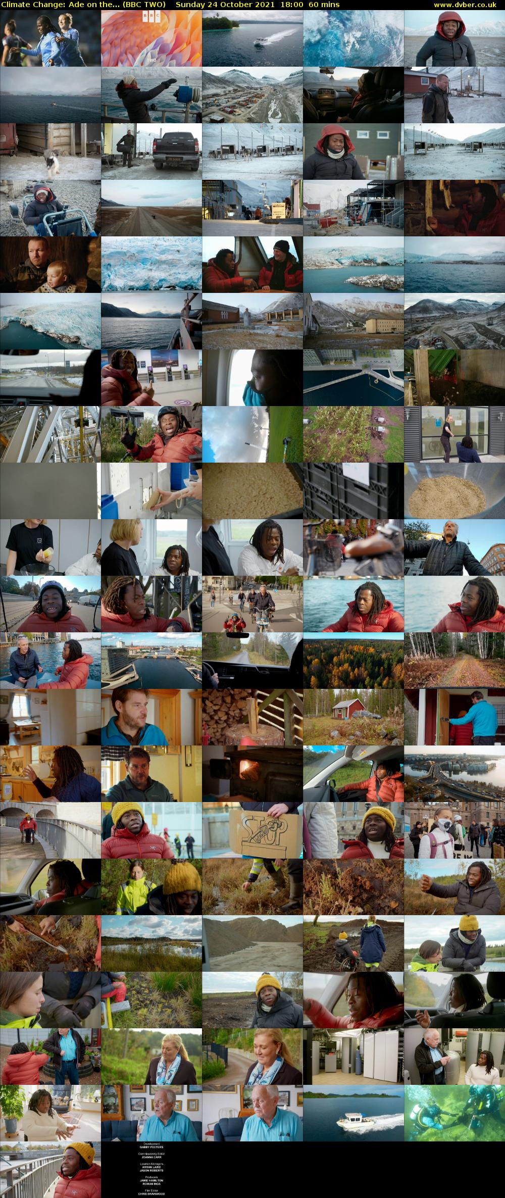 Climate Change: Ade on the... (BBC TWO) Sunday 24 October 2021 18:00 - 19:00