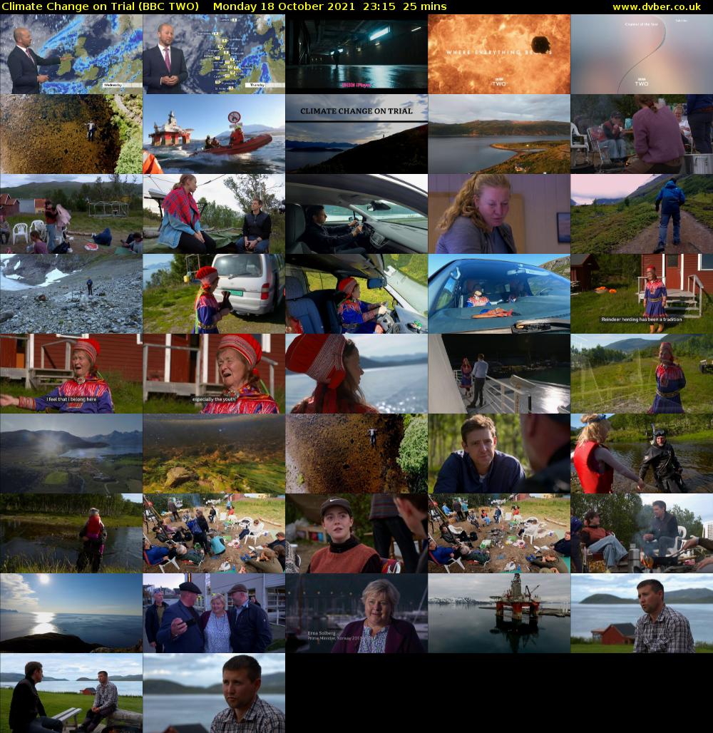 Climate Change on Trial (BBC TWO) Monday 18 October 2021 23:15 - 23:40