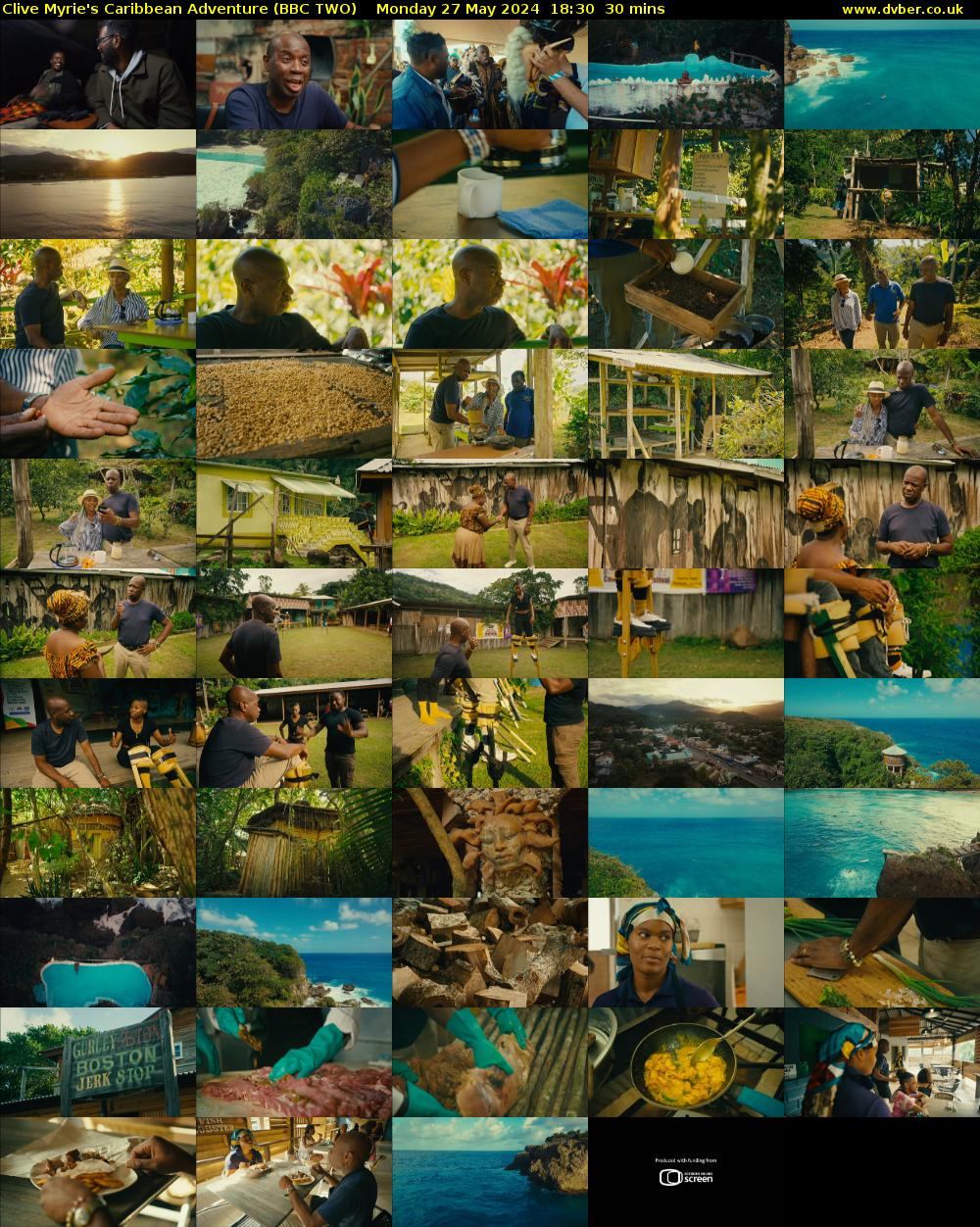 Clive Myrie's Caribbean Adventure (BBC TWO) Monday 27 May 2024 18:30 - 19:00