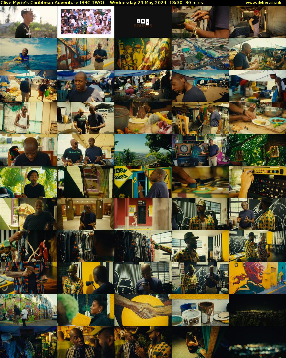 Clive Myrie's Caribbean Adventure (BBC TWO) Wednesday 29 May 2024 18:30 - 19:00