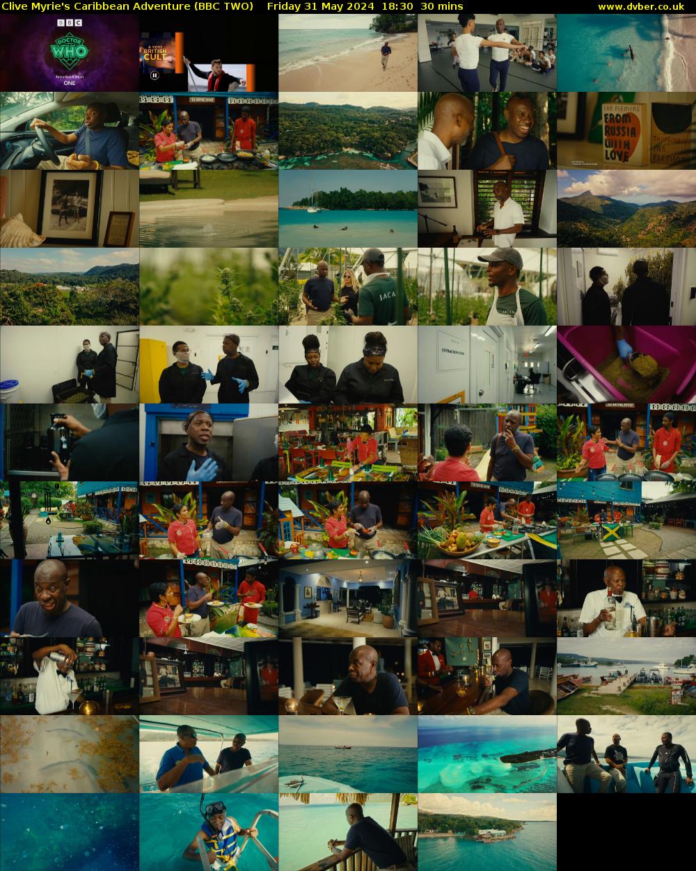 Clive Myrie's Caribbean Adventure (BBC TWO) Friday 31 May 2024 18:30 - 19:00