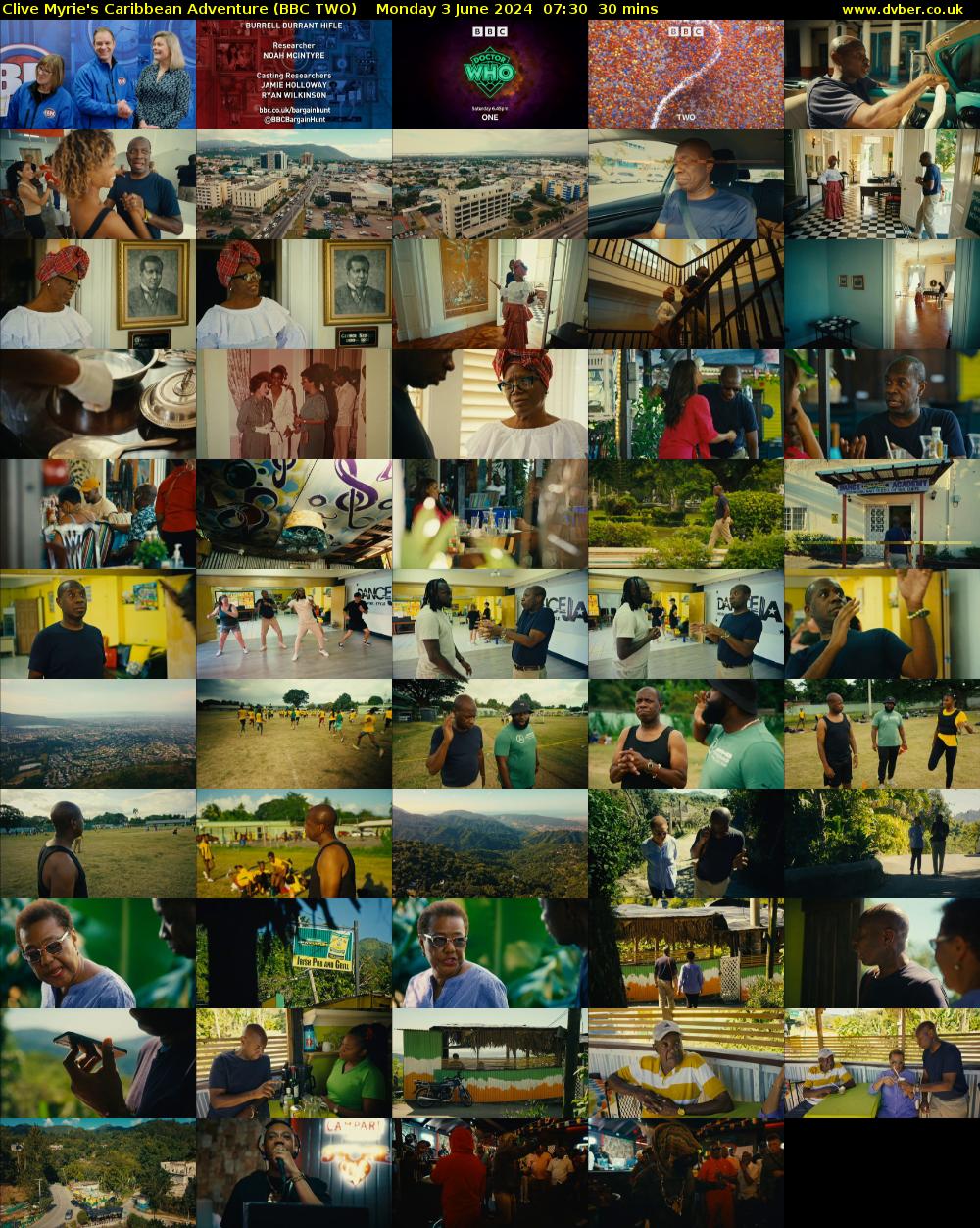 Clive Myrie's Caribbean Adventure (BBC TWO) Monday 3 June 2024 07:30 - 08:00