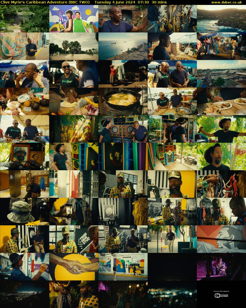 Clive Myrie's Caribbean Adventure (BBC TWO) Tuesday 4 June 2024 07:30 - 08:00