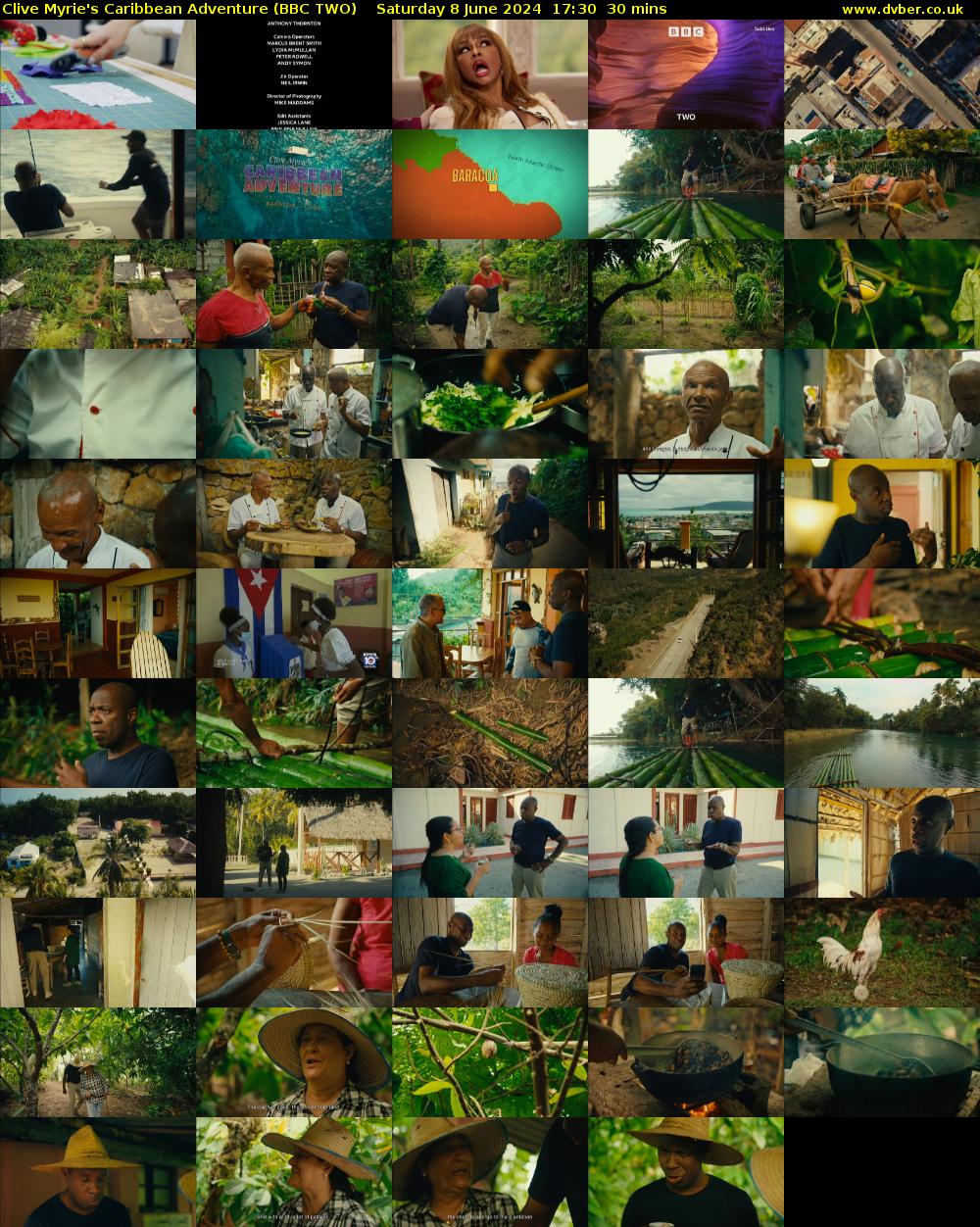 Clive Myrie's Caribbean Adventure (BBC TWO) Saturday 8 June 2024 17:30 - 18:00