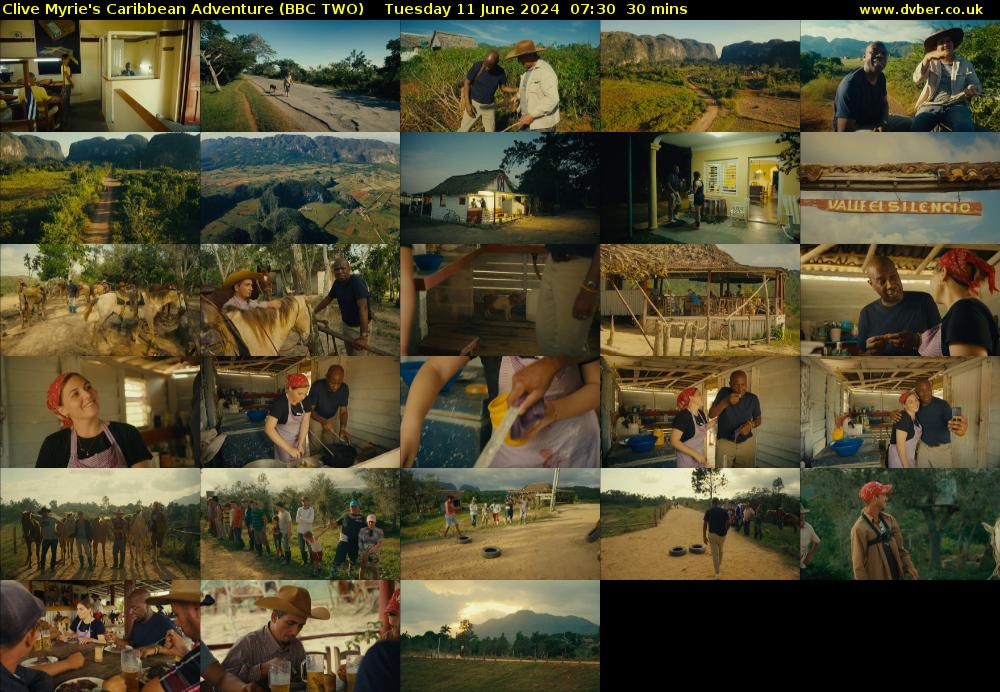 Clive Myrie's Caribbean Adventure (BBC TWO) Tuesday 11 June 2024 07:30 - 08:00