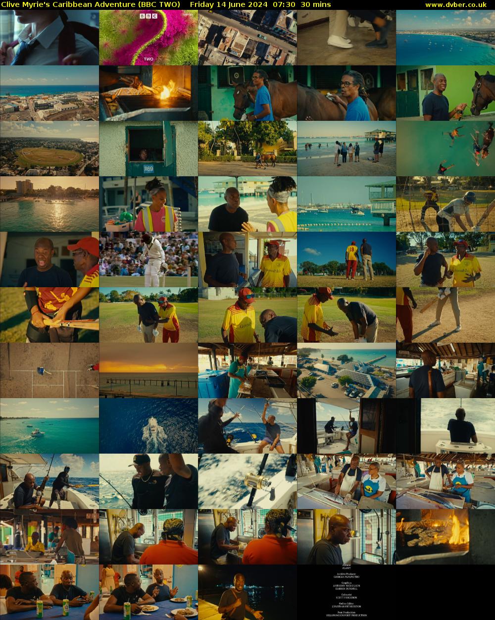 Clive Myrie's Caribbean Adventure (BBC TWO) Friday 14 June 2024 07:30 - 08:00