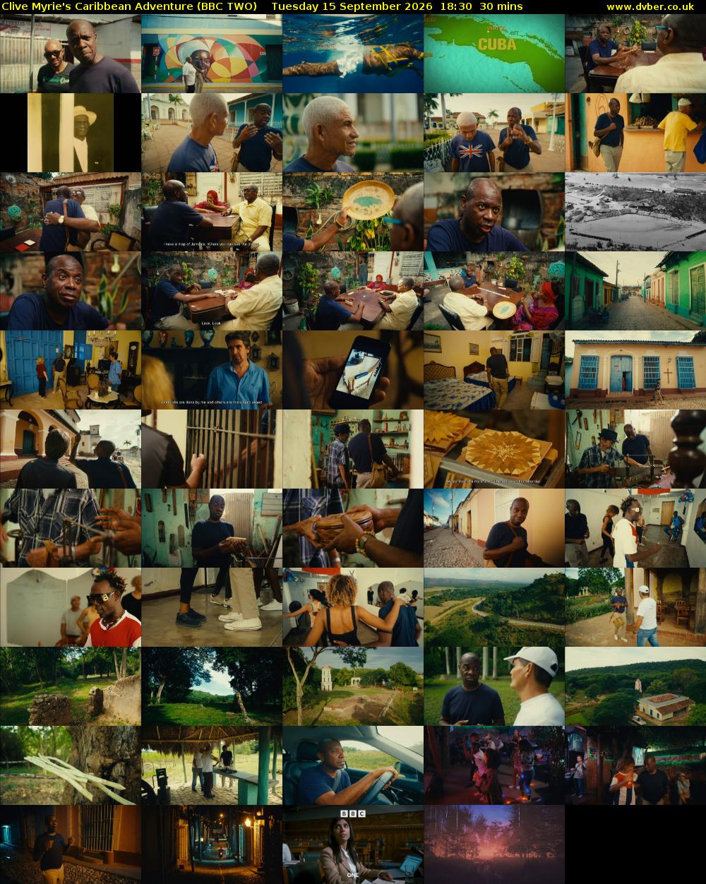 Clive Myrie's Caribbean Adventure (BBC TWO) Tuesday 15 September 2026 18:30 - 19:00