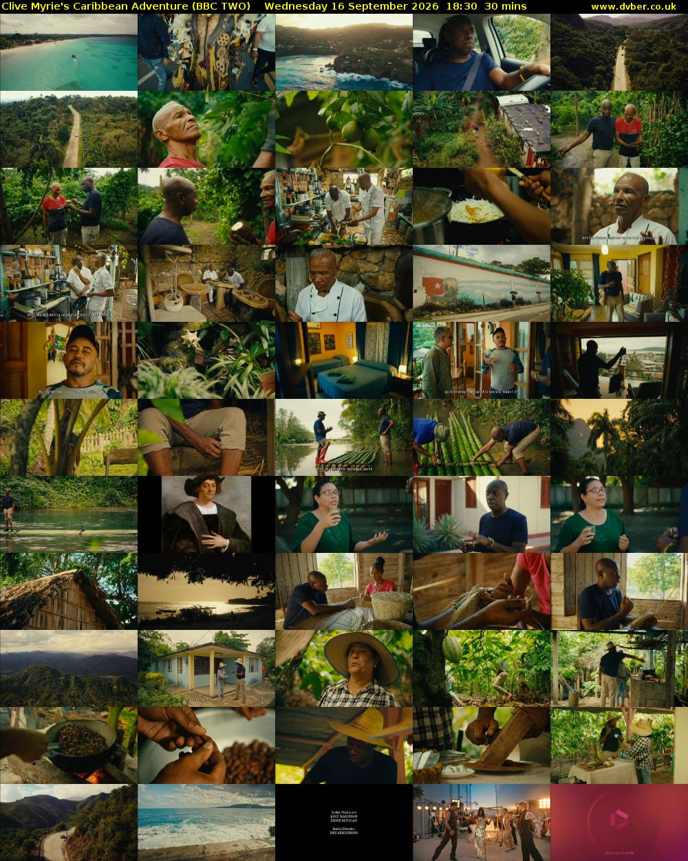 Clive Myrie's Caribbean Adventure (BBC TWO) Wednesday 16 September 2026 18:30 - 19:00