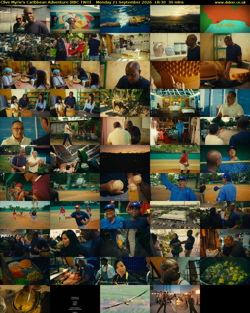 Clive Myrie's Caribbean Adventure (BBC TWO) Monday 21 September 2026 18:30 - 19:00