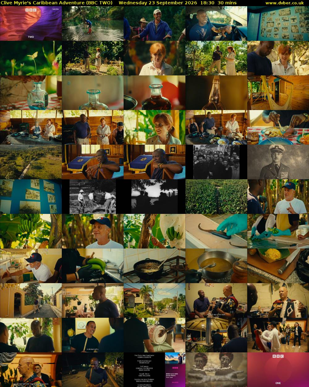 Clive Myrie's Caribbean Adventure (BBC TWO) Wednesday 23 September 2026 18:30 - 19:00