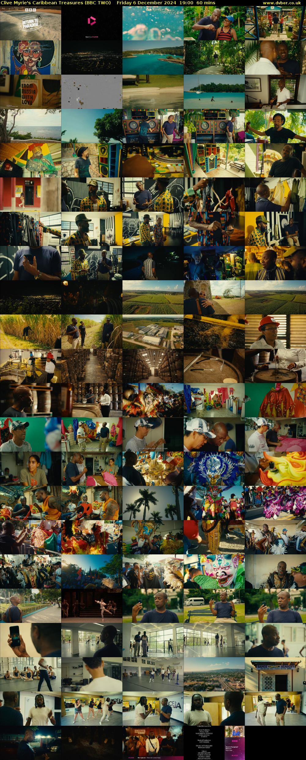 Clive Myrie's Caribbean Treasures (BBC TWO) Friday 6 December 2024 19:00 - 20:00