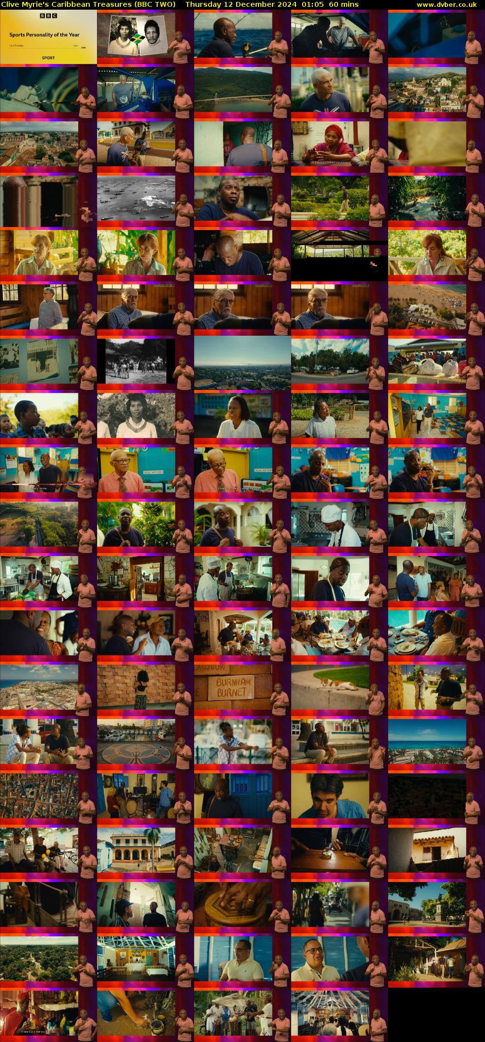 Clive Myrie's Caribbean Treasures (BBC TWO) Thursday 12 December 2024 01:05 - 02:05