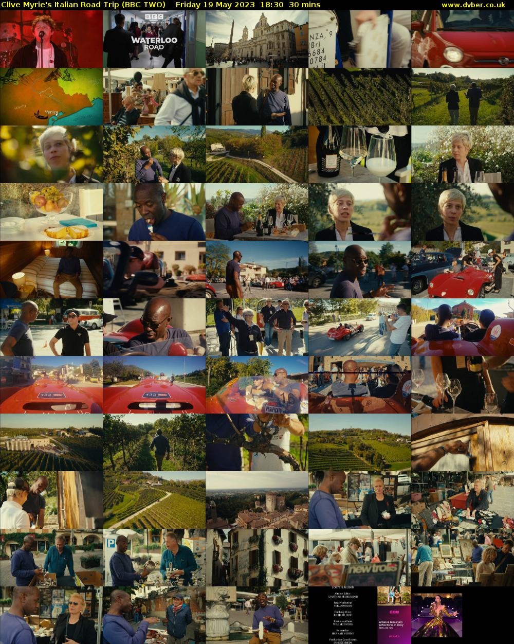 Clive Myrie's Italian Road Trip (BBC TWO) Friday 19 May 2023 18:30 - 19:00