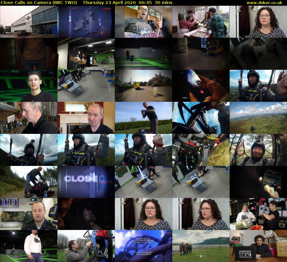 Close Calls on Camera (BBC TWO) Thursday 23 April 2020 06:45 - 07:15
