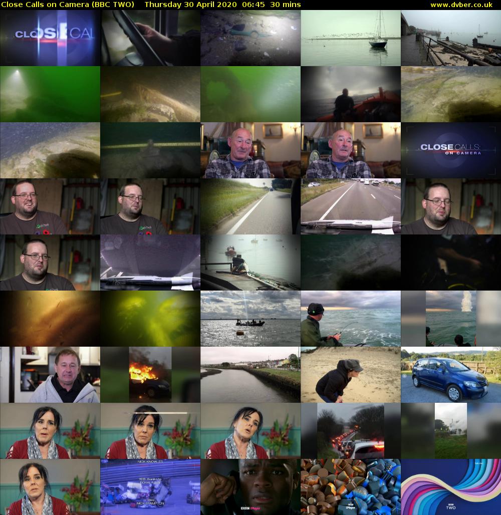 Close Calls on Camera (BBC TWO) Thursday 30 April 2020 06:45 - 07:15