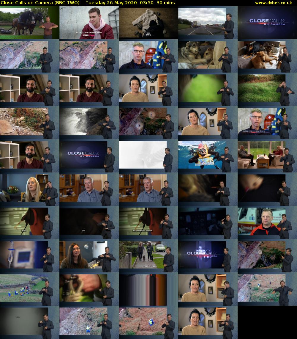 Close Calls on Camera (BBC TWO) Tuesday 26 May 2020 03:50 - 04:20