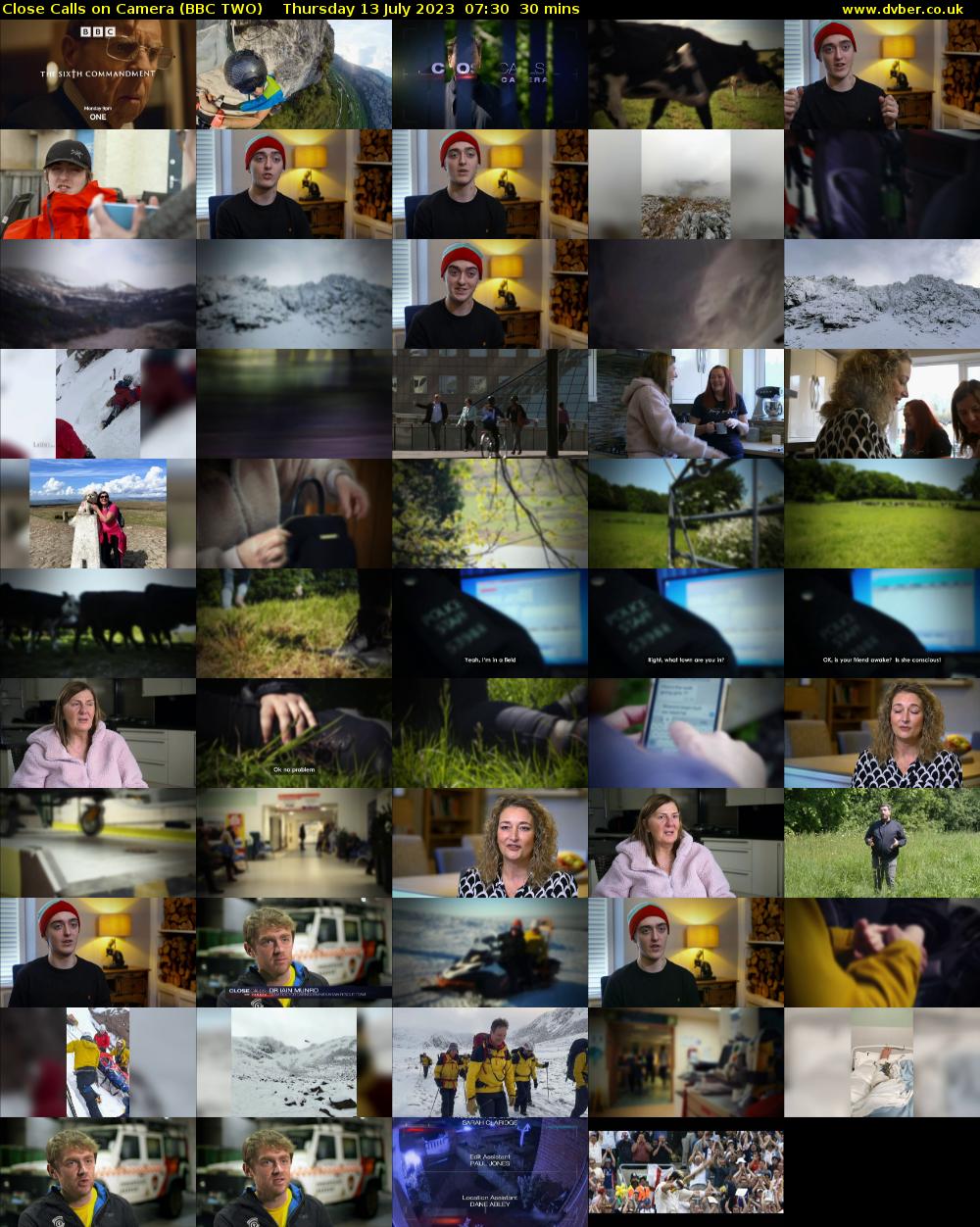 Close Calls on Camera (BBC TWO) Thursday 13 July 2023 07:30 - 08:00