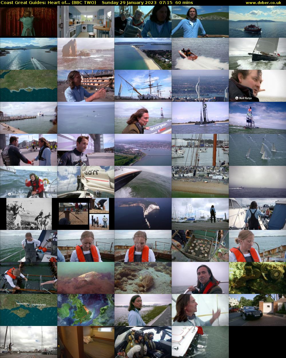 Coast Great Guides: Heart of... (BBC TWO) Sunday 29 January 2023 07:15 - 08:15
